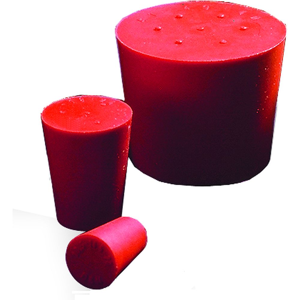 Bouchon conique Caoutchouc rouge 48x37 - Matériel de Laboratoire