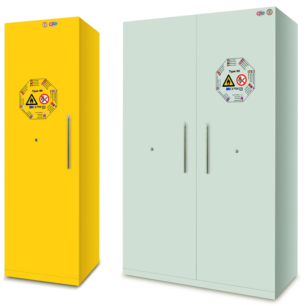 Armoires de sécurité EN14470-1 - 90&nbspminutes à fermeture systématique des portes pour produits inflammables