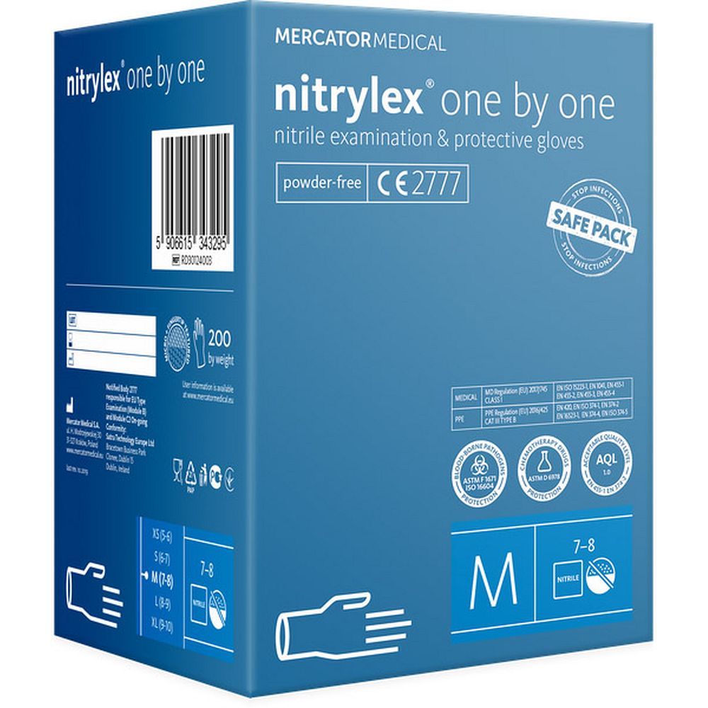 Gants Nitrylex® One by one nitrile, non poudrés