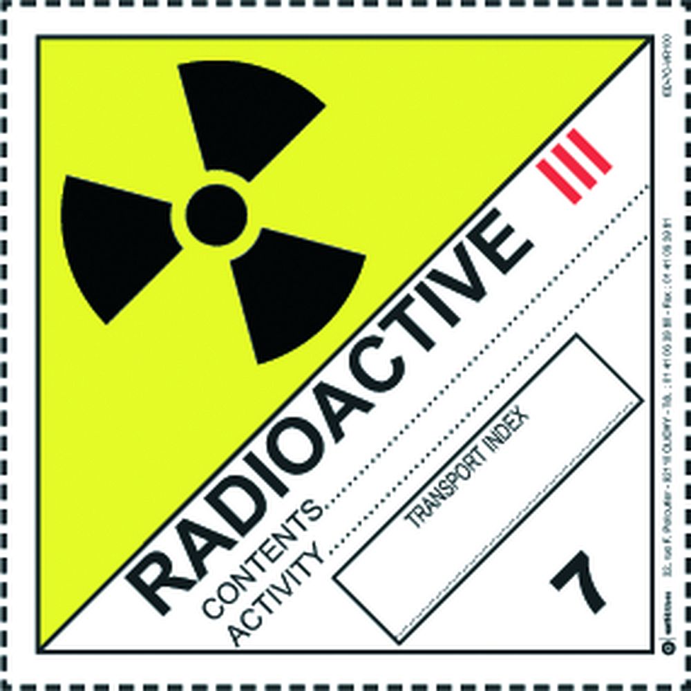 Etiquettes pictogrammes transport - Produits radioactifs