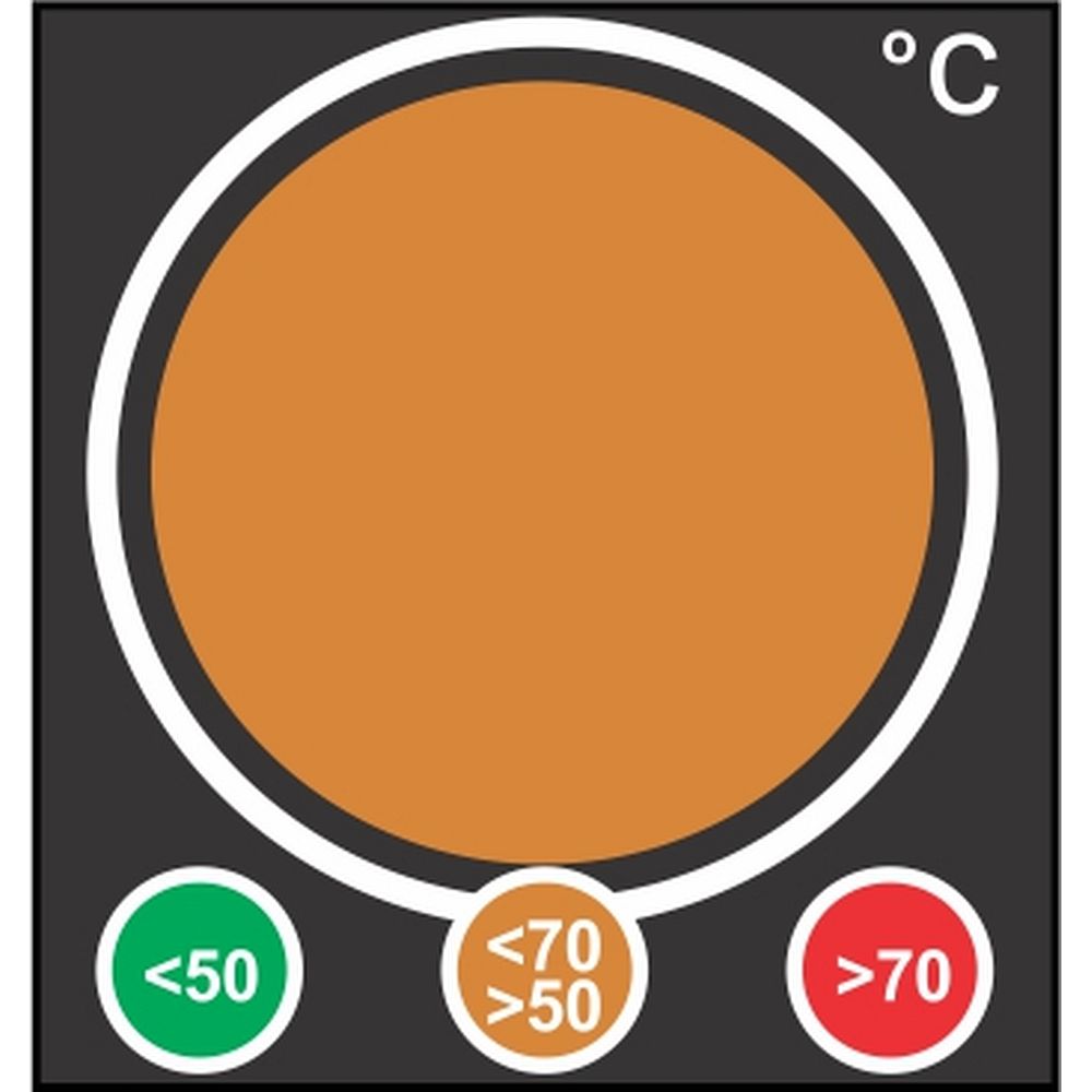 Indicateurs de température colorés thermosensibles